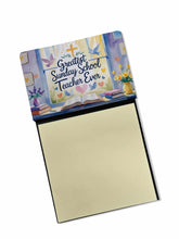 Load image into Gallery viewer, Greatest Sunday School Teacher Ever Funny Sticky Note Holder for Teacher's Gift
