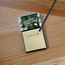 Load image into Gallery viewer, Greatest Tennis Coach Ever Funny Sticky Note Holder for Teacher's Gift