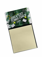 Load image into Gallery viewer, Greatest Tennis Coach Ever Funny Sticky Note Holder for Teacher's Gift