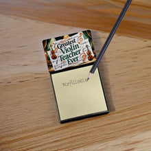 Load image into Gallery viewer, Greatest Violin Teacher Ever Funny Sticky Note Holder for Teacher's Gift