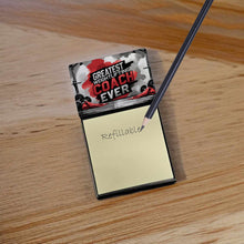Load image into Gallery viewer, Greatest Weightlifting Coach Ever Funny Sticky Note Holder for Teacher's Gift
