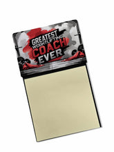 Load image into Gallery viewer, Greatest Weightlifting Coach Ever Funny Sticky Note Holder for Teacher's Gift