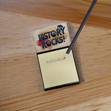 Load image into Gallery viewer, History Rocks Funny Sticky Note Holder for Teacher's Gift