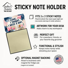 Load image into Gallery viewer, I Came I Taught I Need a Nap Funny Sticky Note Holder for Teacher's Gift