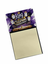 Load image into Gallery viewer, King of Classroom Management Funny Sticky Note Holder for Teacher's Gift