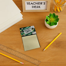 Load image into Gallery viewer, Lesson Plans and Caffeine My Two Food Groups Funny Sticky Note Holder for Teacher's Gift