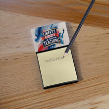 Load image into Gallery viewer, Liberty, Learning &amp; Love for Teaching Funny Sticky Note Holder for Teacher's Gift