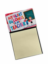 Load image into Gallery viewer, My Heart Belongs to My Teacher Funny Sticky Note Holder for Teacher's Gift