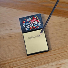 Load image into Gallery viewer, Proud to Teach in the USA Funny Sticky Note Holder for Teacher's Gift