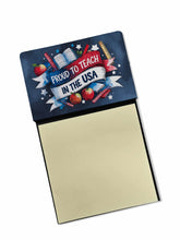 Load image into Gallery viewer, Proud to Teach in the USA Funny Sticky Note Holder for Teacher's Gift