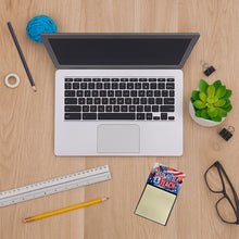 Load image into Gallery viewer, Red, White &amp; Teach Funny Sticky Note Holder for Teacher's Gift