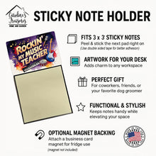 Load image into Gallery viewer, Rockin’ My Music Teacher Funny Sticky Note Holder for Teacher's Gift