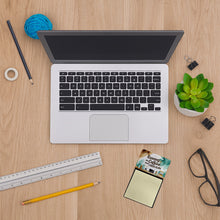 Load image into Gallery viewer, Running on Caffeine and Curriculum Funny Sticky Note Holder for Teacher's Gift