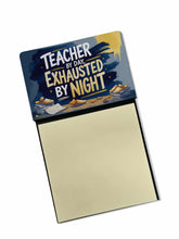 Load image into Gallery viewer, Teacher by Day, Exhausted by Night Funny Sticky Note Holder for Teacher's Gift