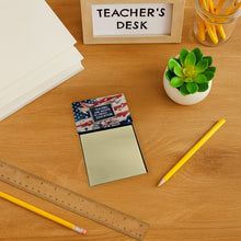 Load image into Gallery viewer, Teaching One Nation Under Education Funny Sticky Note Holder for Teacher's Gift