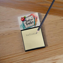 Load image into Gallery viewer, Thank You Teacher Funny Sticky Note Holder for Teacher's Gift