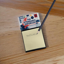 Load image into Gallery viewer, The Attendance Enforcer Funny Sticky Note Holder for Teacher's Gift