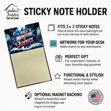 Load image into Gallery viewer, The Hall Monitor of Justice Funny Sticky Note Holder for Teacher's Gift