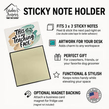 Load image into Gallery viewer, This is My Teaching Face Funny Sticky Note Holder for Teacher's Gift