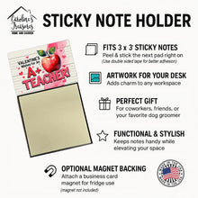 Load image into Gallery viewer, Valentine’s Wishes for an A+ Teacher Funny Sticky Note Holder for Teacher's Gift
