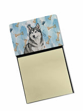 Load image into Gallery viewer, Gray and White Alaskan Malamute Coworker Watercolor Sticky Note Holder