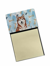 Load image into Gallery viewer, Red and White Alaskan Malamute Coworker Watercolor Sticky Note Holder