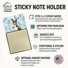 Load image into Gallery viewer, Tricolor and White Basenji Coworker Watercolor Sticky Note Holder