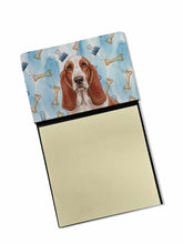 Load image into Gallery viewer, Red and White Basset Hound Coworker Watercolor Sticky Note Holder