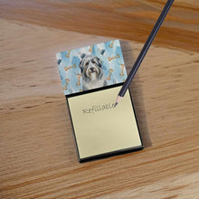 Load image into Gallery viewer, Bearded Collie Coworker Watercolor Sticky Note Holder