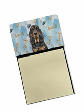 Load image into Gallery viewer, Black and Tan Bloodhound Coworker Watercolor Sticky Note Holder