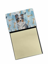 Load image into Gallery viewer, Blue Merle Border Collie Coworker Watercolor Sticky Note Holder