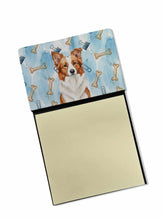 Load image into Gallery viewer, Red and White Border Collie Coworker Watercolor Sticky Note Holder