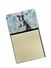 Load image into Gallery viewer, Black and White Borzoi Coworker Watercolor Sticky Note Holder
