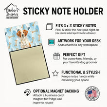 Load image into Gallery viewer, Orange and White Brittany Coworker Watercolor Sticky Note Holder