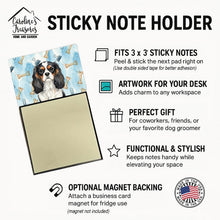 Load image into Gallery viewer, Tricolor Cavalier Spaniel Coworker Watercolor Sticky Note Holder