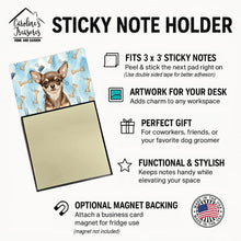 Load image into Gallery viewer, Chocolate Chihuahua Coworker Watercolor Sticky Note Holder