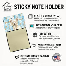 Load image into Gallery viewer, Powderpuff Chinese Crested Coworker Watercolor Sticky Note Holder