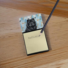 Load image into Gallery viewer, Black Chow Chow Coworker Watercolor Sticky Note Holder