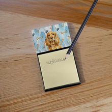 Load image into Gallery viewer, Golden English Cocker Spaniel Coworker Watercolor Sticky Note Holder