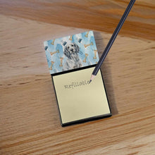 Load image into Gallery viewer, Blue Belton English Setter Coworker Watercolor Sticky Note Holder