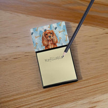 Load image into Gallery viewer, Ruby English Toy Spaniel Coworker Watercolor Sticky Note Holder