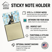 Load image into Gallery viewer, Black and Tan German Shepherd Coworker Watercolor Sticky Note Holder