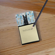 Load image into Gallery viewer, Black German Shepherd Coworker Watercolor Sticky Note Holder