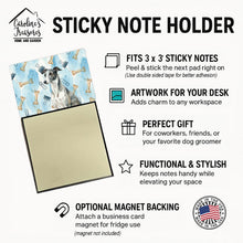 Load image into Gallery viewer, Black and White Greyhound Coworker Watercolor Sticky Note Holder