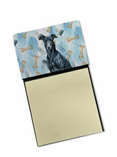 Load image into Gallery viewer, Black Greyhound Coworker Watercolor Sticky Note Holder