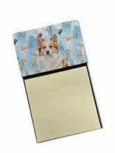 Load image into Gallery viewer, Tan Icelandic Sheepdog Coworker Watercolor Sticky Note Holder