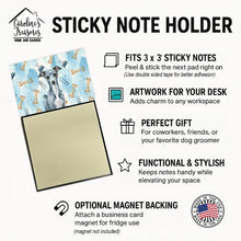 Load image into Gallery viewer, Blue Italian Greyhound Coworker Watercolor Sticky Note Holder