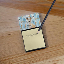 Load image into Gallery viewer, Fawn Italian Greyhound Coworker Watercolor Sticky Note Holder