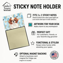 Load image into Gallery viewer, Red and White Japanese Chin Coworker Watercolor Sticky Note Holder