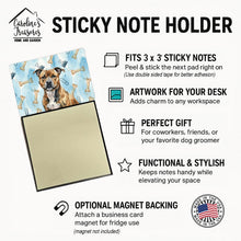 Load image into Gallery viewer, Brindle Staffordshire Bull Terrier Coworker Watercolor Sticky Note Holder